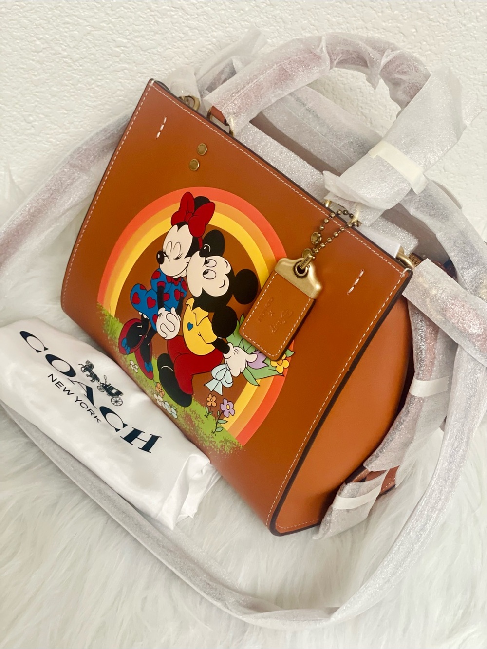 NWT Coach Disney X Coach Rogue Bag 25With Mickey Mouse And Minnie Mouse - Picture 4 of 15